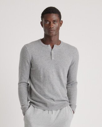 Mongolian Cashmere Henley Sweater