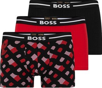 Looney Tunes x three-pack of logo trunks