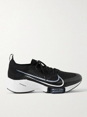 Nike Running Tempo Rubber-Trimmed Flyknit Sneakers