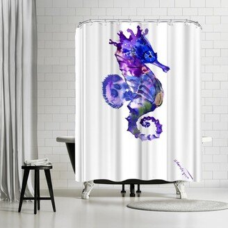 71 x 74 Shower Curtain, Seahorse 2 by Suren Nersisyan