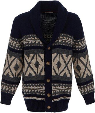 V-Neck Knitted Cardigan-CJ