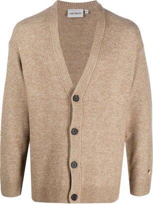 V-neck button-up cardigan-AA