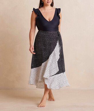 The Beach to Brunch Wrap Skirt - On the Dot