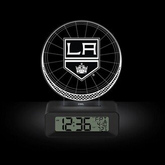 Curata Game Time NHL Los Angeles Kings Color-Changing Led 3d Illusion Alarm Clock with Temperature and Date