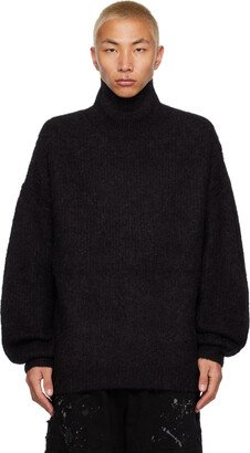 Black High-Neck Turtleneck