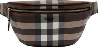 Checked crossbody bag-AB