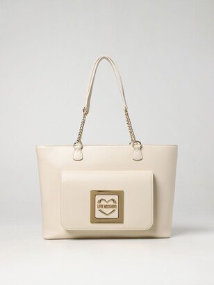 bag in synthetic leather with logo