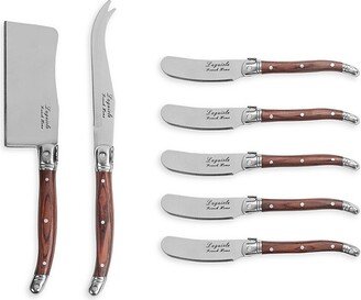 French Home Laguiole 7-Piece Cheese Knife Set