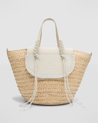 ARossGirl x Cuba Lab Habanera Medium Straw Tote Bag