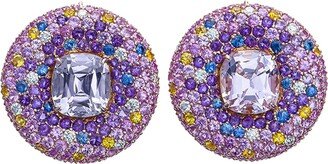 Margot McKinney Jewelry 18k Kunzite Button Earrings