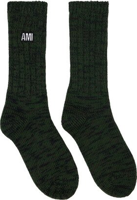 Green Marled Socks