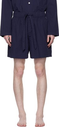 Navy Drawstring Pyjama Shorts