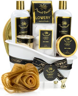 Lovery French Vanilla Body Care Gift Set, 14 Piece