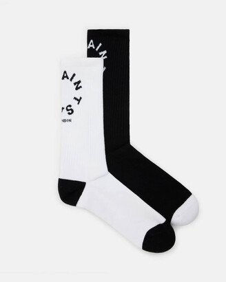 Tierra Logo Socks 2 Pack - White/black