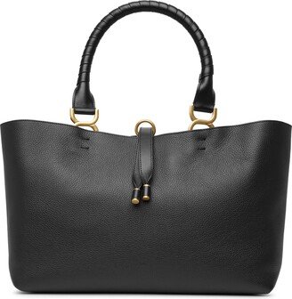 Marcie tote black leather tote bag