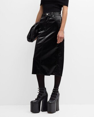 Reflective Midi Skirt