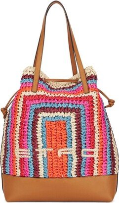 Woven Stripe Tote Bag