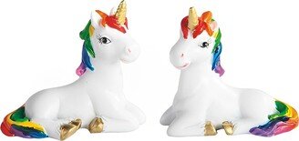 2-pc Unicorn with Rainbow Mane Set 3.25