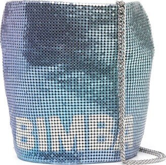 Bimba y Lola Logo-Print Mesh Bucket Bag