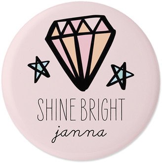 Pins: Emoji Shine Bright Pins, Large Circle, Pink