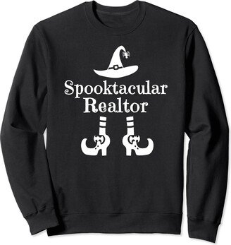 Halloween Realtor Funny Spooky T Shirts for Women Spooktacular Realtor Funny Halloween Real Estate Costume Sweatshirt