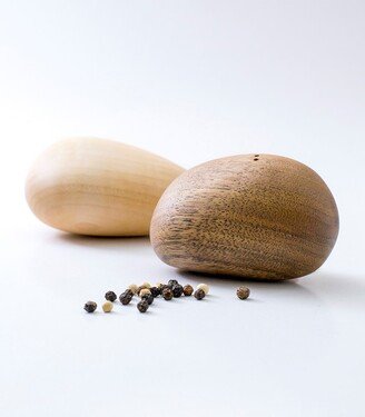 Modern Salt & Pepper Shakers - Elegant Wooden Stones Design Gift Decor