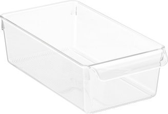 iDESIGN Linus Narrow Open Cabinet Organizer Clear