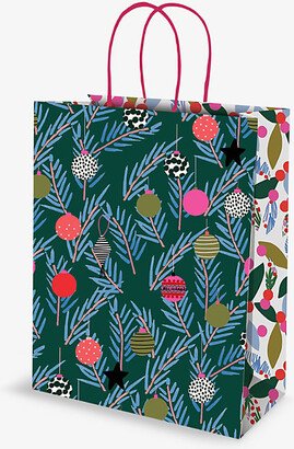 Selfridges Edit Baubles and Berries Graphic-print Gift bag 25cm x 32cm