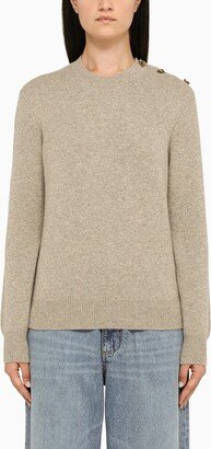 Desert cashmere crew-neck sweater