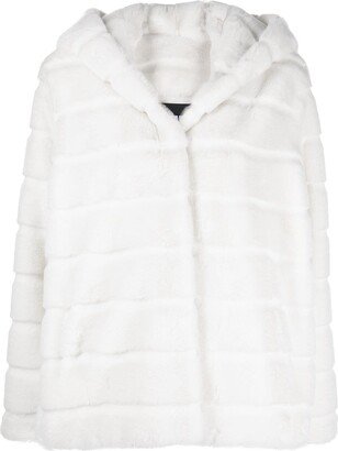 Hooded Faux-Fur Coat-AC