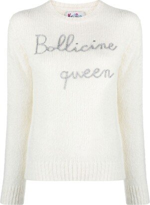 Bollicine Queen embroidered jumper