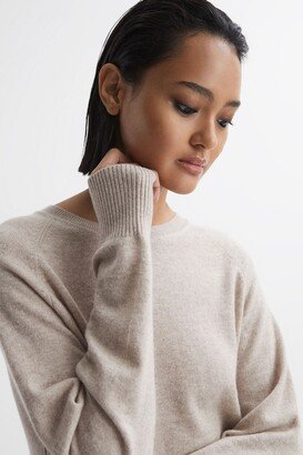 Oversized Wool Blend Crew Neck Jumper