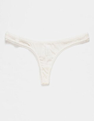 Picot Trim Thong