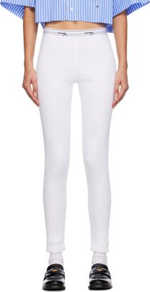 White High-Rise Leggings