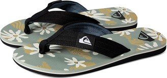 Molokai Layback II (Black/Grey/Green) Men's Sandals