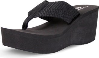 Tide Black EVA Thong Wedge