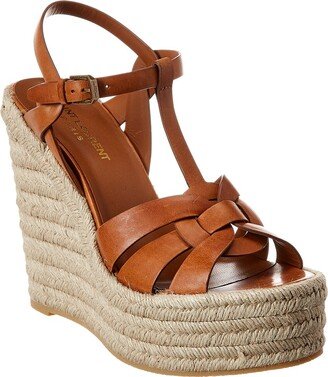 Tribute 85 Leather Espadrille Wedge Sandal