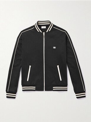 Teddy Logo-Appliquéd Cotton-Jersey Bomber Jacket