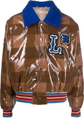 Checked Varsity Bomber Jacket