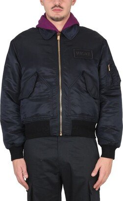 Bomber Jacket With Applied Logo