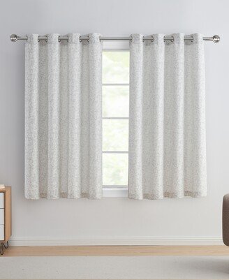 Leah Textured Leaf Grommet Curtain Panel, 54 x 63