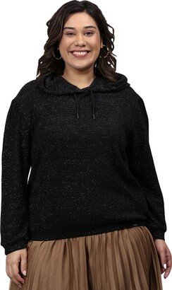 Instafab Plus Women Full Sleeve Hooded Sweatshirt-AA