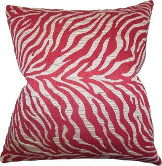 Helaine Zebra Print Euro Sham Red