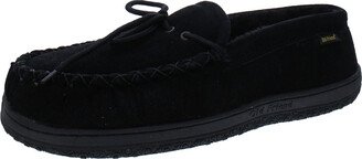 Mens Suede Lined Moccasin Slippers