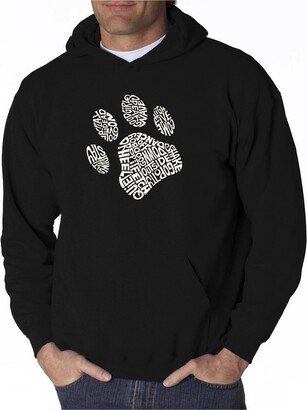 Men's Word Art Hooded Sweatshirt - Dog Paw