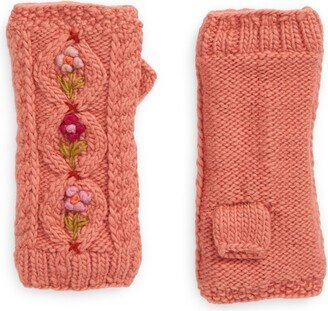 FRENCH KNOT Tilly Fingerless Wool Gloves