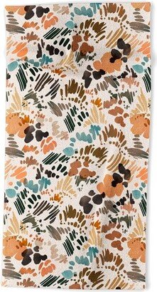 Marta Barragan Camarasa Modern Abstract Of Brush Stroke Beach Towel