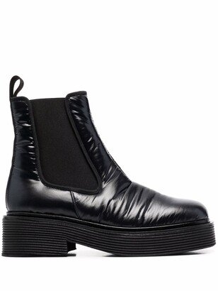 Leather Ankle Boots-AA