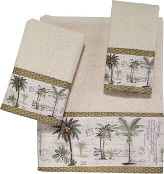 Colony Palm 3 Pc Towel Set