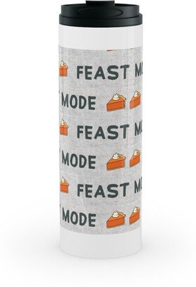 Travel Mugs: Feast Mode - Nandor Olive Stainless Mug, White, 16Oz, Gray